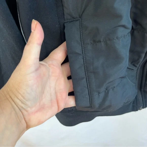 Alfani Jacket Fall Women's M Medium Black Full Zip Sweatshirt Mock Collar - Picture 3 of 6